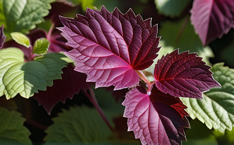 Red Shiso plant photo